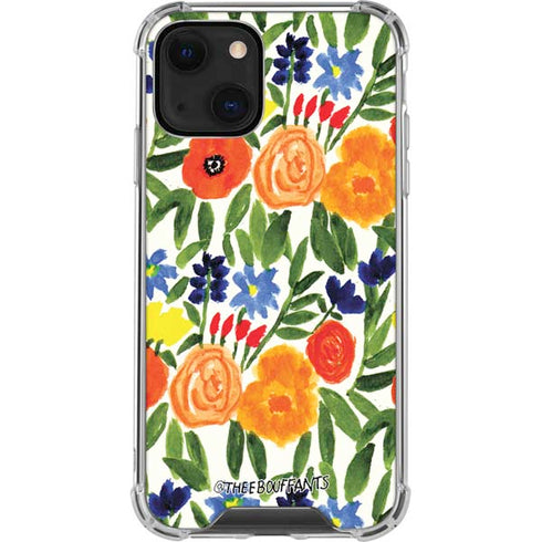 Bouffants and Broken Hearts Garden 6 iPhone 14 Clear Case